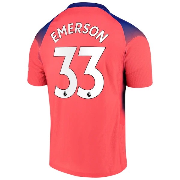 Camiseta Chelsea NO.33 Emerson Tercera Equipación 2020-2021 Naranja